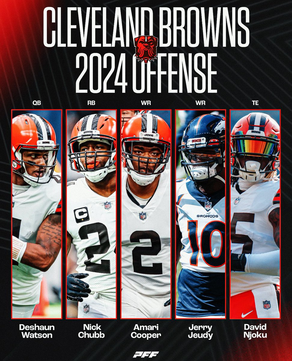 PFF_Fantasy's tweet photo. First look at the new Browns offense 👀 https://t.co/v6KZxx1WH4