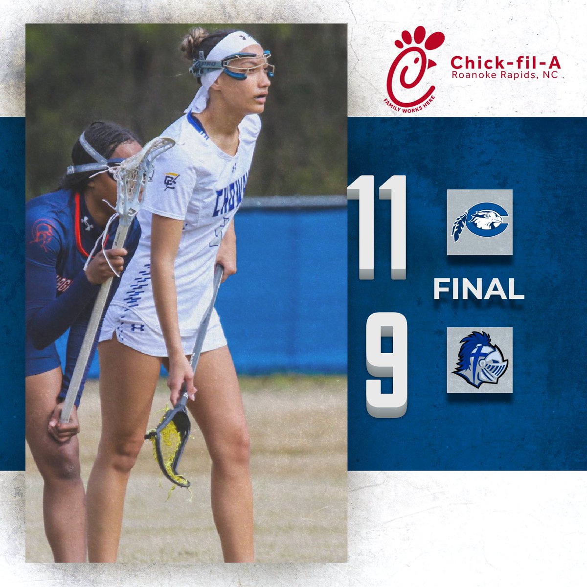 WLAX FINAL | Chowan rallies with six goals in the 3Q to take down Southern Wesleyan in a rain-shortened contest.