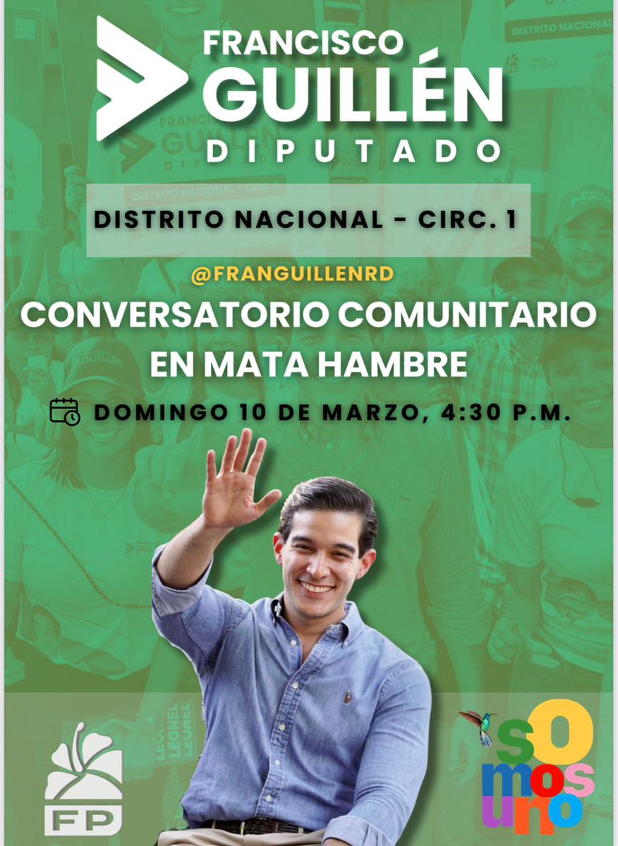 TodosJuntosSom1's tweet photo. ■En la continuación de las asambleas ciudadanas, el candidato a DiputadoC1DN FP @FranGuillenRD, invita a compartir entre vecinos, escuchando a las familias del sector de "Mata Hambre". @DomingoJavierCF @PerezGIg @haivanjoe @Daniel_Beltre @RafaelFAdC @franklinalm ÚNETE. https://t.co/Wzpyne5N2W