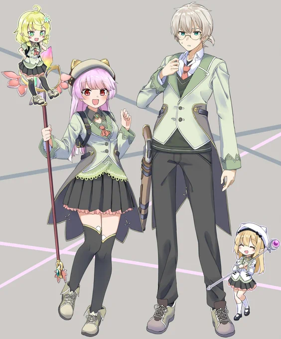 勝手にコラボふぃおひゅいAiC制服 #aliceincradle 