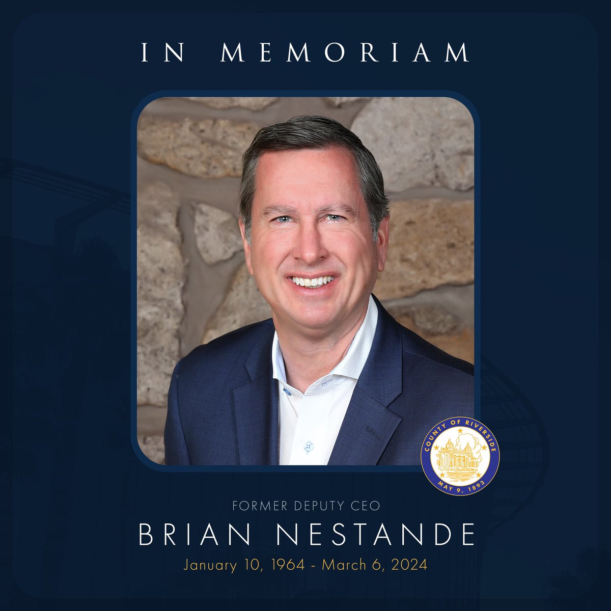As we mourn the loss of our colleague and friend, I am reminded of the values he lived by, most notably partnership, curiosity, and humor. Brian embodied the belief that we can go farther together. He posed questions that sought root causes and lasting solutions. And his quick…