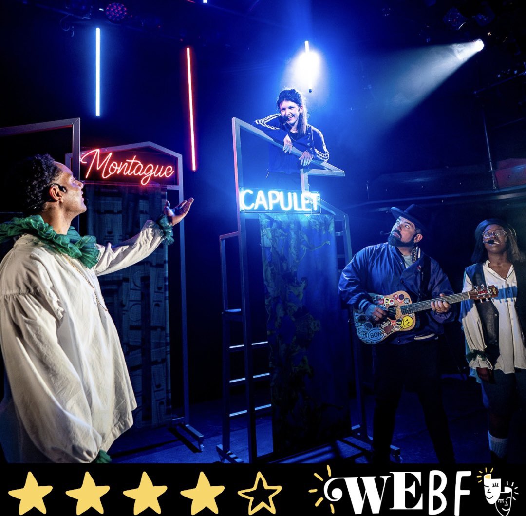🎭REVIEW🎭 ROMEO & JULIET at @polkatheatre '...we are sure this innovative and enterprising show will be received with enthusiasm and delight when groups of Y5 and Y6 (or even older) pupils see it.' 📸: Steve Gregson It's ⭐⭐⭐⭐ from us Besties! Full review on our website