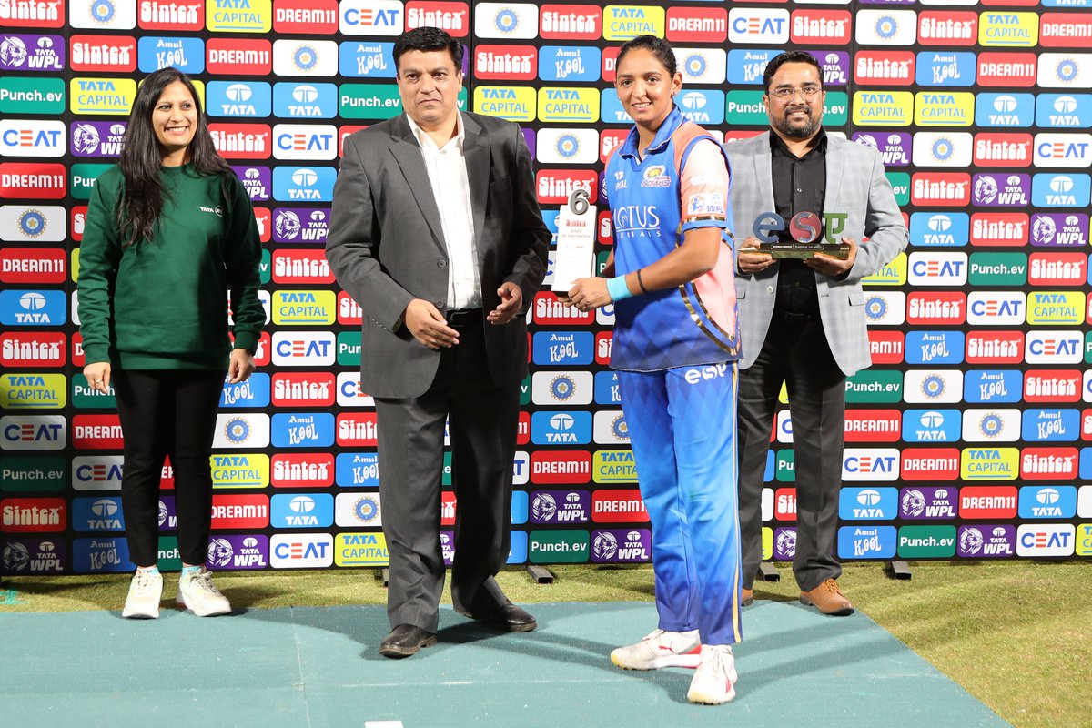 The Sintex Six of the Match between @mipaltan & @Giant_cricket goes to @ImHarmanpreet

#TATAWPL | @Sintex_BAPL_Ltd | #SintexSixoftheMatch | #SintexTanks | #MIvGG