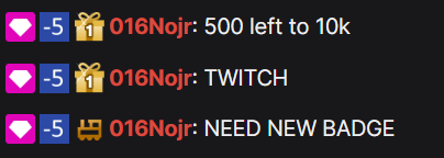 Soaryn117's tweet photo. Sometimes @Twitch ... I have a few people wondering about the Gift Sub Badges XD
CC: @TwitchSupport https://t.co/lrBIayO0yH