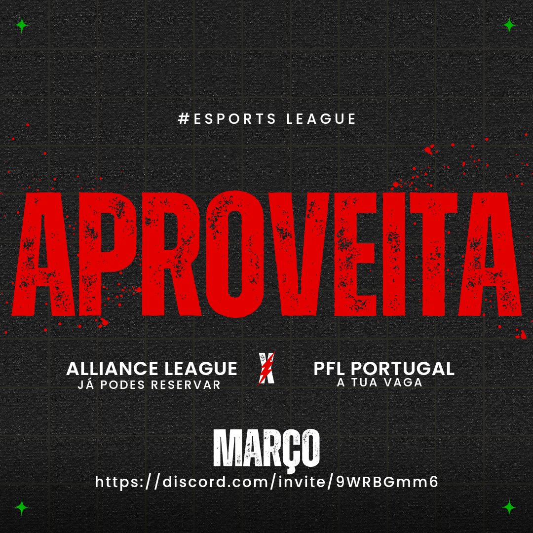 PFLPORTUGAL's tweet photo. Aproveita já podes reservar a tua vaga na PFL PORTUGAL vem jogar connosco https://t.co/LYHT0Blkf5