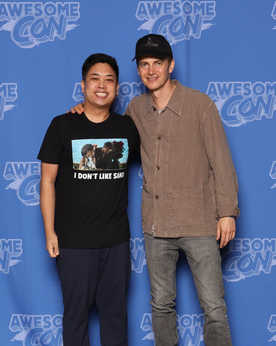 Had so much fun @AwesomeCon today! #josieandthepussycats #haydenchristensen #starwars #anakin #awesomecon