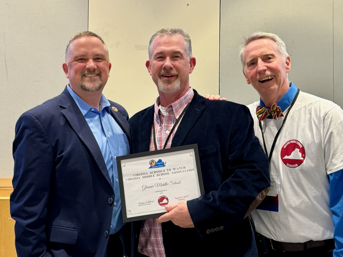 Congratulations to Glenvar Middle School on their second Virginia Schools to Watch Re-Designation! (<a href="/GlenvarMiddle/">Glenvar Middle</a>)