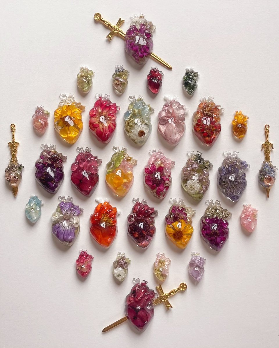 buggirl's tweet image. more anatomical hearts full of flowers