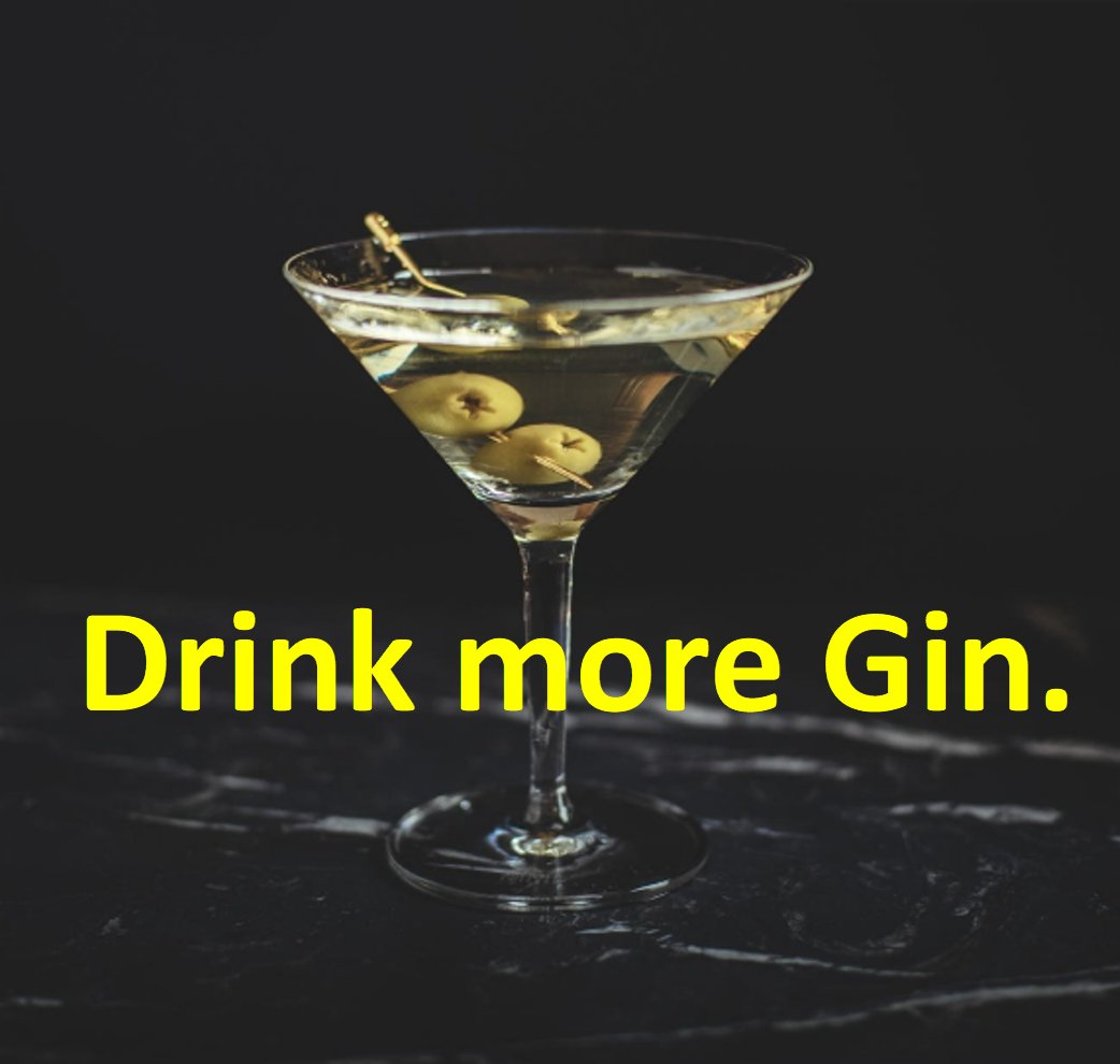 Please stand by for a very important message…

#GinGuru #DrinkMoreGin