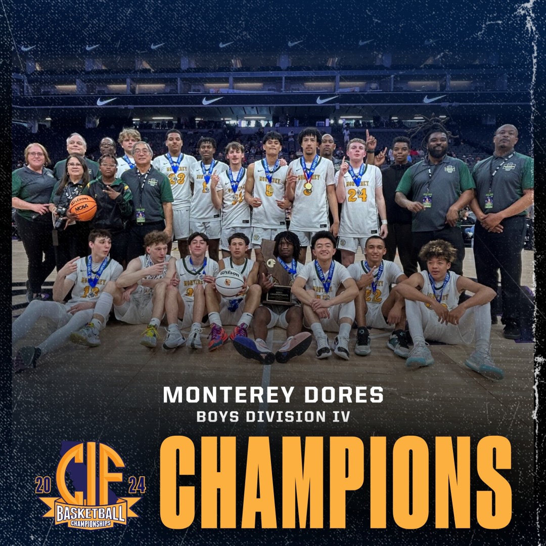 🏆🏀 Congratulations to the Monterey Dores (@Dores_BoysHoops) - 2024 CIF Division IV Boys Basketball Champions!