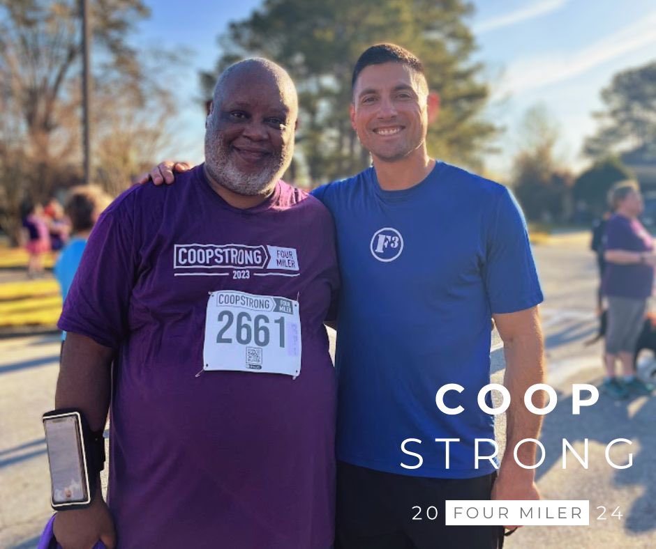 See you next Saturday! 😎
Runsignup.com/coopstrong