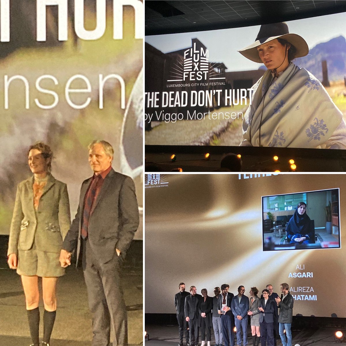 Deligthed to attend the Luxembourg Premiere of Viggo Mortensen’s @ViggoArt latest film „The Dead don‘t hurt“ with actress Vicky Krieps @VKrieps during this year‘s #LuxFilmFest Award Ceremony 🎥 @luxfilmfest