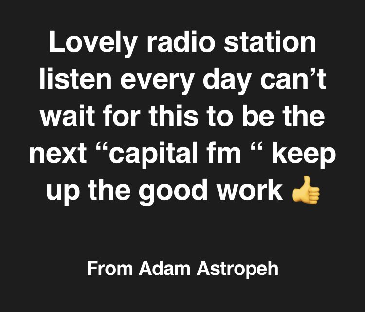 SheffEssentials's tweet photo. We love messages like this from our listeners.

You can send them to us directly from our app. Available on iOS and in the Google Play store.

https://t.co/EwJFR1CPoI https://t.co/JBy7P2WP61