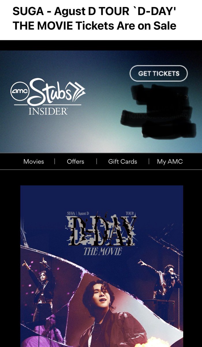 Texan_Native's tweet photo. Got my tickets to see #AgustD_DDAY @AMCTheatres! In IMAX! So excited. #ATXARMY #BTS #BTSARMY #HappyBirthdayYoongi #HAPPY_SUGA_DAY https://t.co/gpvvsou4ET