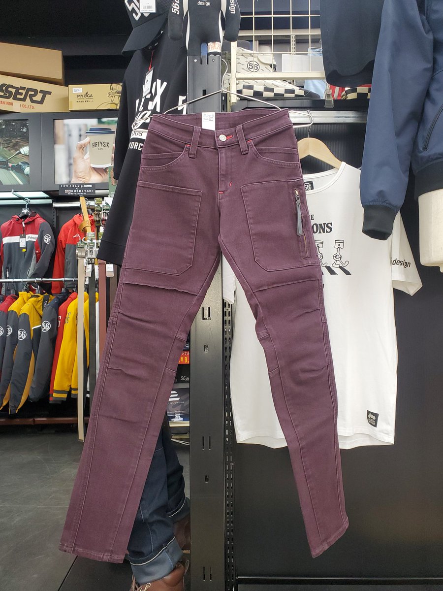 nankaioyama's tweet photo. 当店の56design入荷情報📢💨‼️

3DFIT STRETCH CARGOPANTS

今回は当店の在庫強化の為、
グループ店さんから頂き仕入れしました👍

写真はワイン色。入荷サイズは
XSやXXS等レディース多め✌️
女性ライダーの方々いかがでしょうか。
#56design #fiftysixdesign
#バイク #バイクのある生活 
#バイク女子 https://t.co/cyezeHVoAT