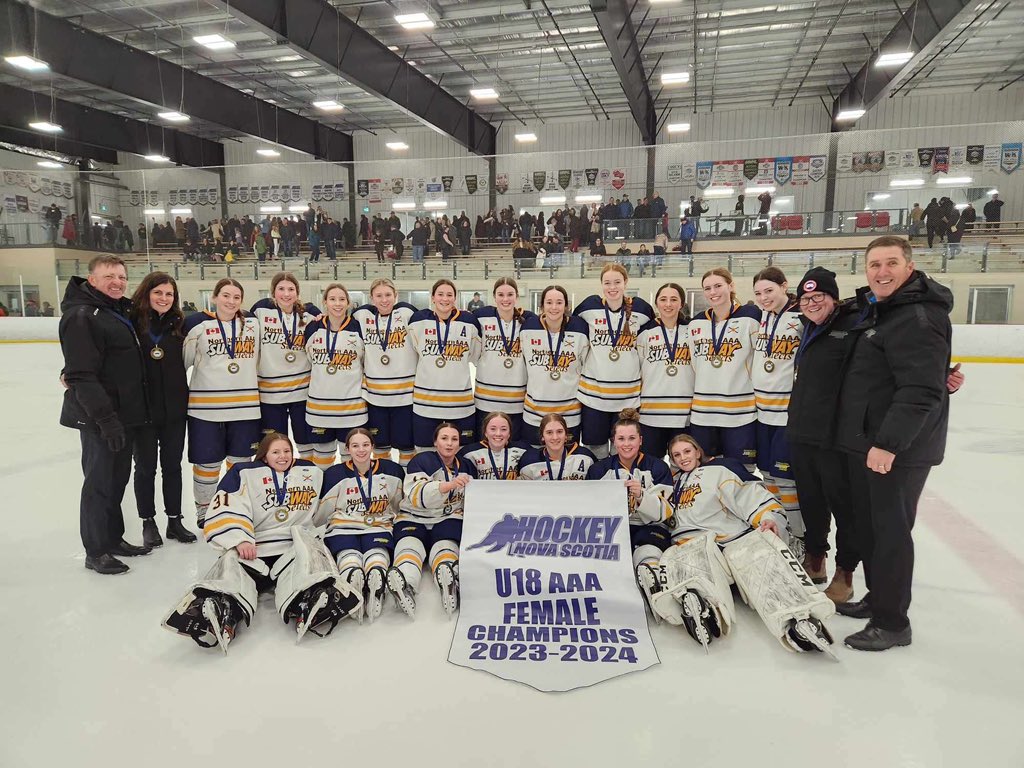 Your 2023-2024 provincial champs 🤩🤩 we’re coming for your Corner Brook Newfoundland!