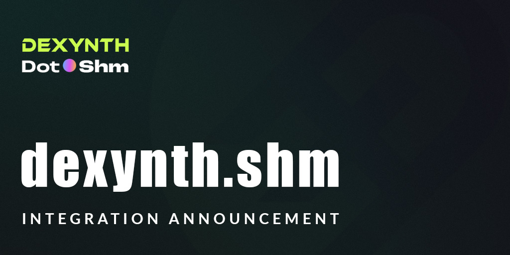 DEXYNTH's tweet photo. 🤝DEXYNTH x Dot Names🤝

Forget copy-pasting and checking your wallet name for every transaction you do. Web3 doesn’t need to be hard. With @dotnames, your blockchain identity can care for your universal identity, on-chain reputation and much more! #Crypto @shardeum https://t.co/M2g8eoCSdC