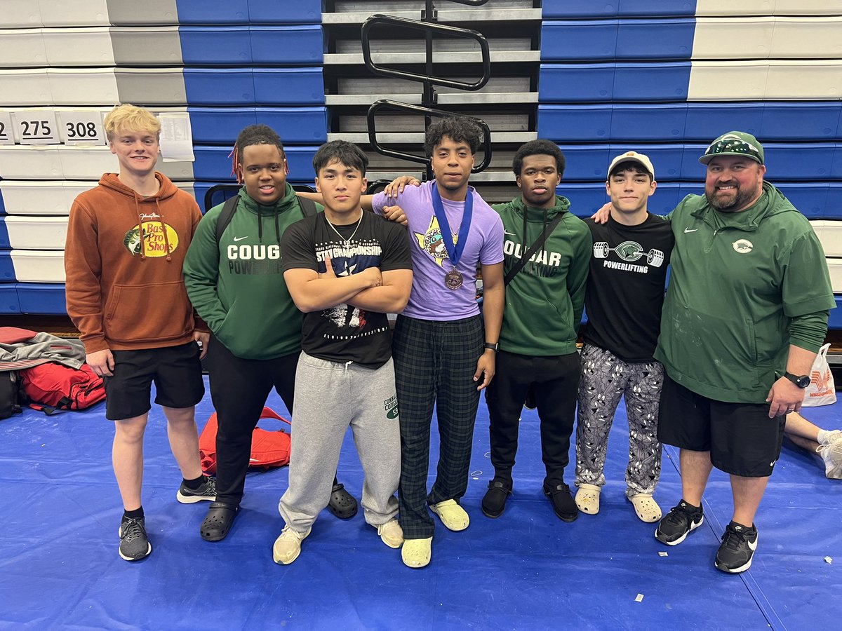 CoachFarrellCHS's tweet photo. Went 4 for 4 today! 

4 regional qualifiers ➡️ 4 STATE QUALIFIERS!! 

So proud of what these dudes did today. They all had to fight to qualify and they all came out victorious!! Abilene in 2 weeks 💪 #State #cougarville 

@CoachCBurton @PfISDAthletics https://t.co/E5wkKNDva0