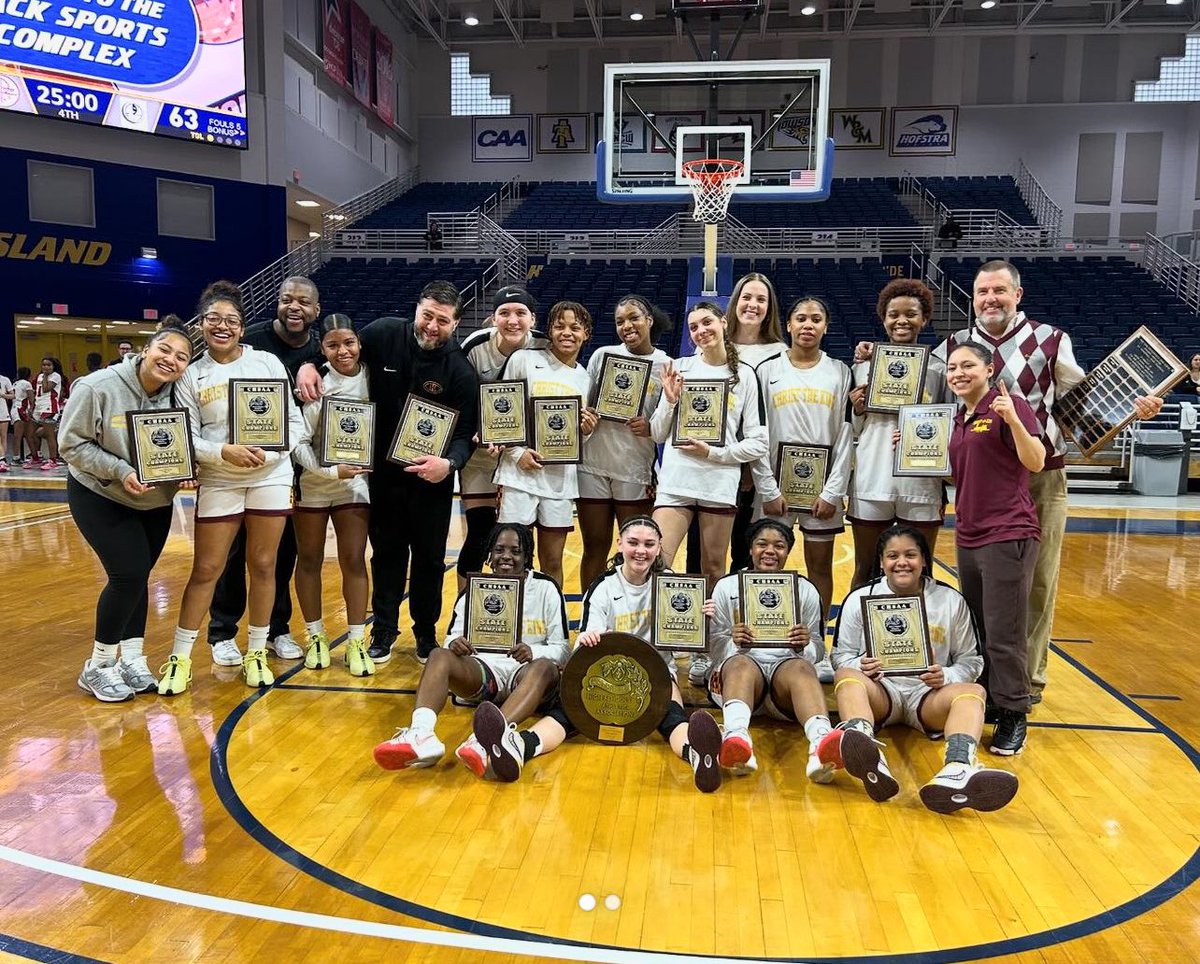 TRIPLE CROWN !!!! 🏆🏆🏆 Christ The King Varsity WBB wins the NYS Catholic State Championship… Extremely proud of our players coaches and support staff. B/Q Champs Catholic City Champs NYS Catholic Champs !!! @ctkroyals