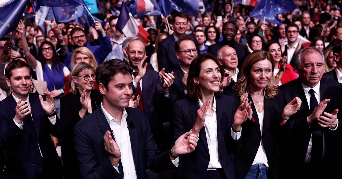 La candidate macroniste Valérie Hayer s'élance contre le RN et la Russie à Lille pour les Européennes. Une équipe solide pour rassurer le camp Macron. #Européennes2019 🗳️