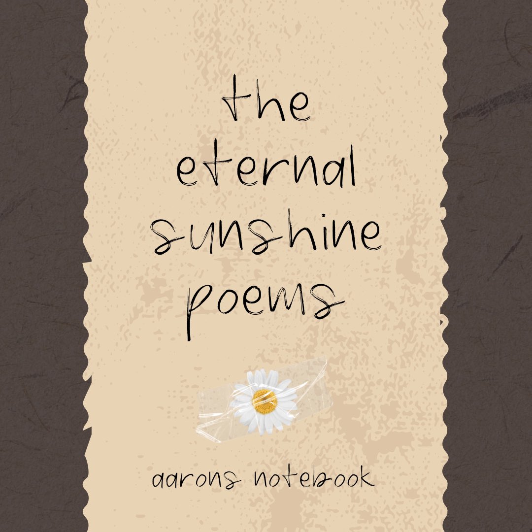 aaronstruths's tweet photo. as am i known to do, i wrote a collection of poetry inspired by #eternalsunshine 🌼 i am a creature of habit and i’ve got so many feelings 

https://t.co/P1N6UKlLOk https://t.co/1yKpqAhVZW