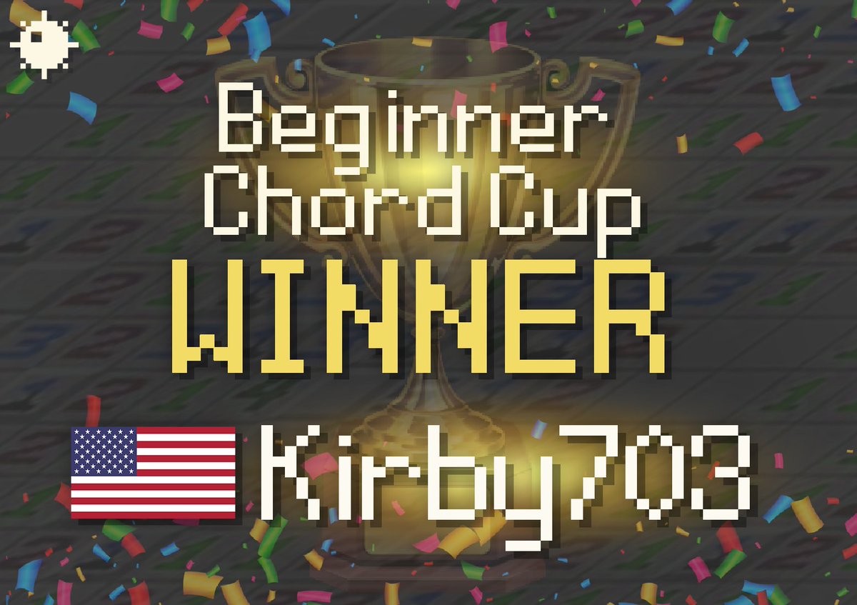 MinesweeperNews's tweet photo. 🏆 Kirby703 is your #Minesweeper Beginner Chord Cup Winner !
They beat Smolpebis 3-1 in the finals and earn the first prize of 40$, as well as 650k minecoins 💰
Congratulations to all players, and thanks to @Kurraga for this amazing event ! https://t.co/povYr0G9Go