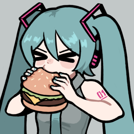 made her burger :) #ミクの日 #初音ミク