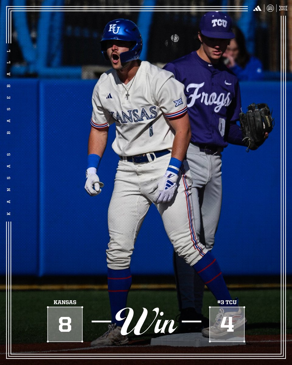 KANSAS BASEBALL. 

Top 5 Series Win ✔️