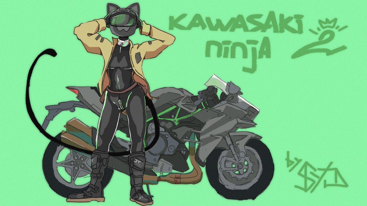 SYDs_time's tweet photo. I ve decided to improve my skills in Photoshop, so here's left part of my future triptych dedicated to the three fastest sport bikes i know and somewhat stylish pilot designs idk

#art #AnimeArt #characterdesign #Automotive #Kawasaki https://t.co/yaBOHn0tBf