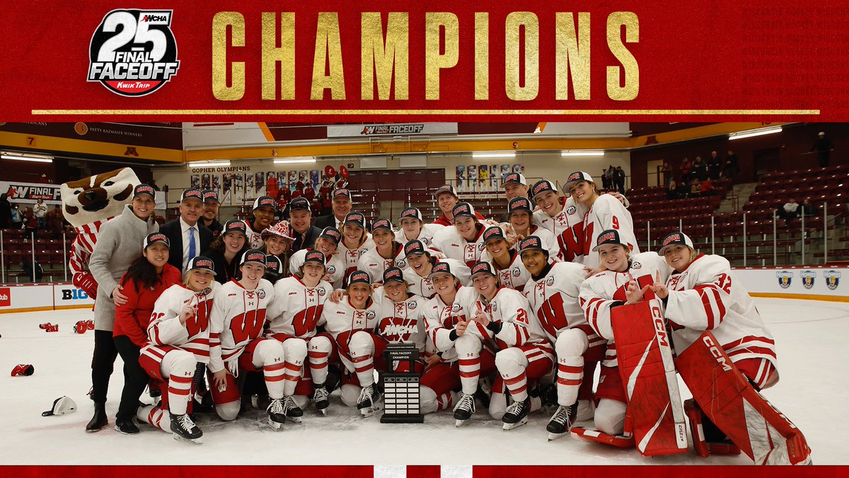 2024 Kwik Trip WCHA Final Faceoff Champions 🏆

#Badgers || #OnWisconsin
