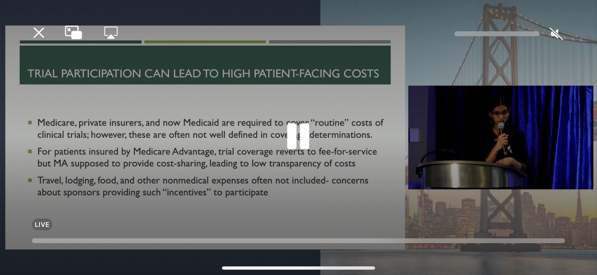 Identified by ⁦@ASCO⁩ advocates, recent ⁦@AmerMedicalAssn⁩ policy urges CMS to change #MedicareAdvantage barriers to out-of-network clinical trial enrollment, as described by ⁦@meera_ragavan⁩ of ⁦@PermanenteDocs⁩ ⁦⁦@KPDOR⁩ tinyurl.com/6xytyh8f