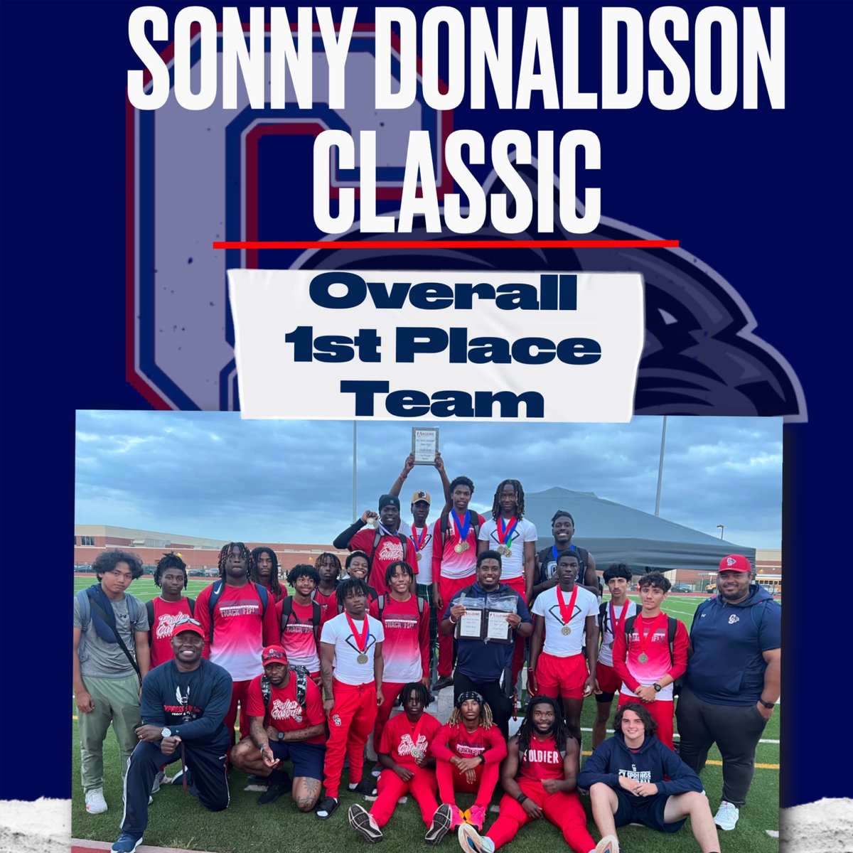 Congratulations to our Varsity Track and Field Team for winning First Place 🥇 at the Aldine Sonny Donaldson Invitational. #CHOP 🪓 | #SpringsSpeed 💨