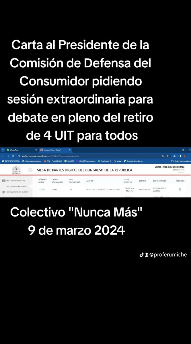 hugorumicheprof's tweet photo. #ComisionDeDefensaAlConsumidor
#CongresoDelPeru
#AfpNuncaMas
#4UitParaTodos
#4Uit
@wilsonsoto @canalN_ @congresoperu @GonzaAmerico @GuidoBellidoU @chabelitacongre @AAFPOficial @suselparedes @DrAncash https://t.co/aQzwVDE4XS