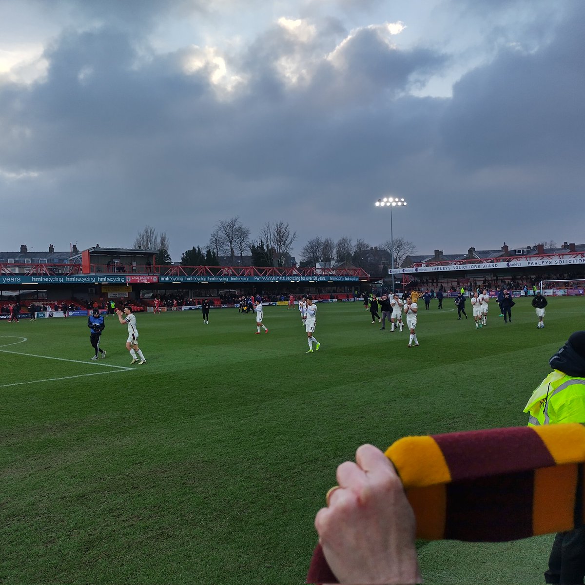 Shortest trip of the season, dominated throughout, full credit to GA and all the players who were on it from the outset, curry and beers to celebrate, thanks to Kav for the photo #bcafc