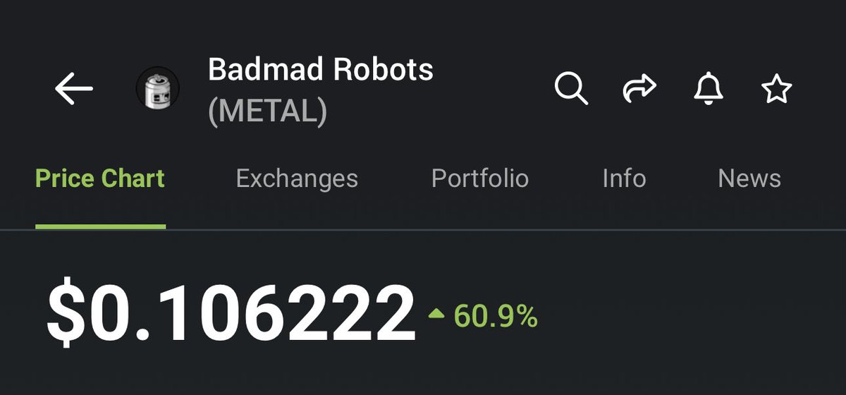 souriano's tweet photo. $1 and beyond.

$METAL on #Polygon https://t.co/PbbQdvSsBh