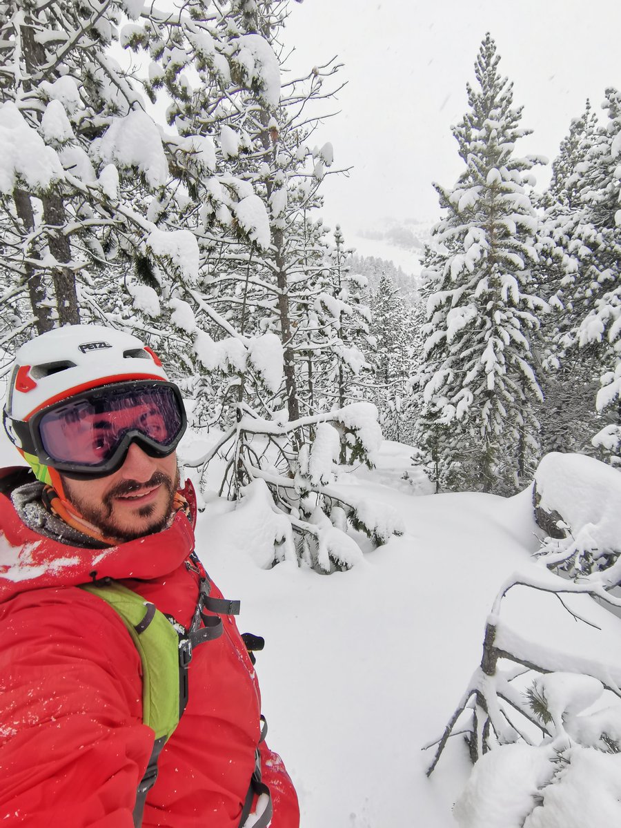 PolMtnezRosell's tweet photo. Nevada apostuflant! No podem sortir del bosc. #grauroig #andorraskimo @geamreus @FEEC_cat @CEC_cat @arriskeus @tempsdemeteo @ARAmeteo https://t.co/PIGS0zwYwW