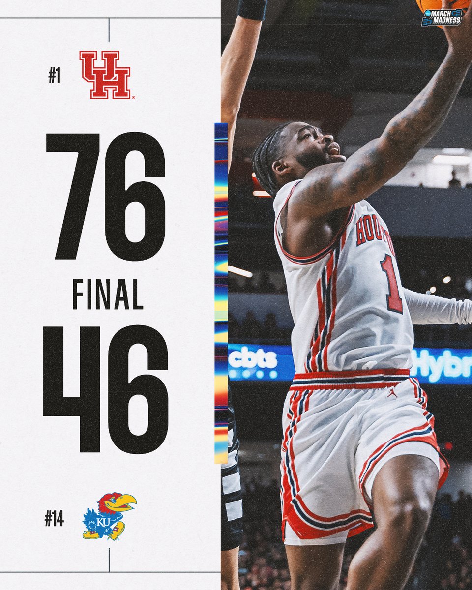 BIG TIME WIN FOR THE COOGS 🐾 No. 1 Houston dominates No. 14 Kansas to avenge its loss in Lawrence 😤