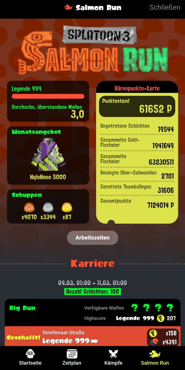 Big Run 9s with 100 lossless shifts!