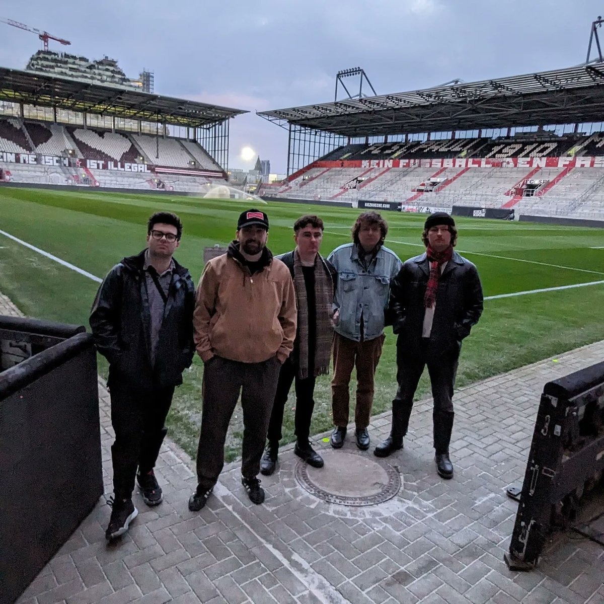 moo67's tweet photo. @gallusareaband  visiting @fcstpauli Millerntor-Stadion. Two gigs in Hamburg tomorrow - one in the stadium after the match &amp; then an evening gig at Die Hebebühne. https://t.co/kC1h2DCsP3