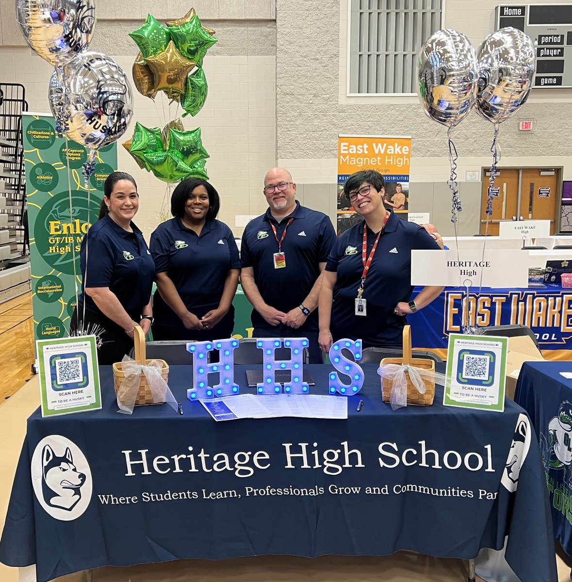 The <a href="/HHS_Huskies/">Heritage High School</a> DREAM TEAM representing at the <a href="/WCPSSTeam/">Team WCPSS</a> job fair today! What a great event! Go Huskies!