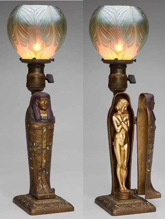 1920s Egyptian Revival lamp #artdeco #goodnight