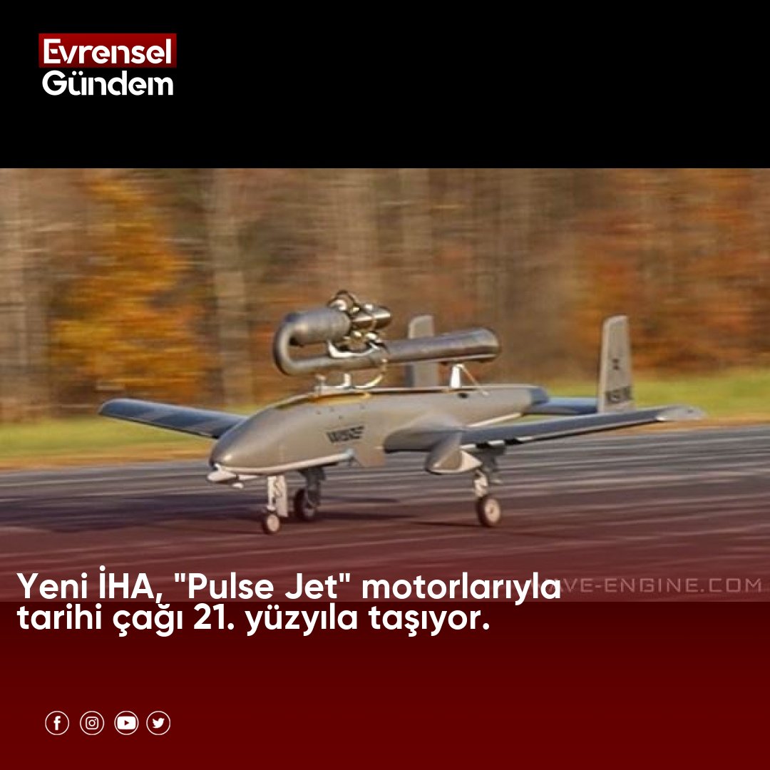Evrenselgundem's tweet image. Yeni bir İHA, tarihi “Pulse Jet” motorları 21. yüzyıla taşıyor
 Haberin Devamı İçin whatsapp.com/channel/0029Va… 
#WaveEngine #J1Motor #İHA #PulseJet #KamikazeDron