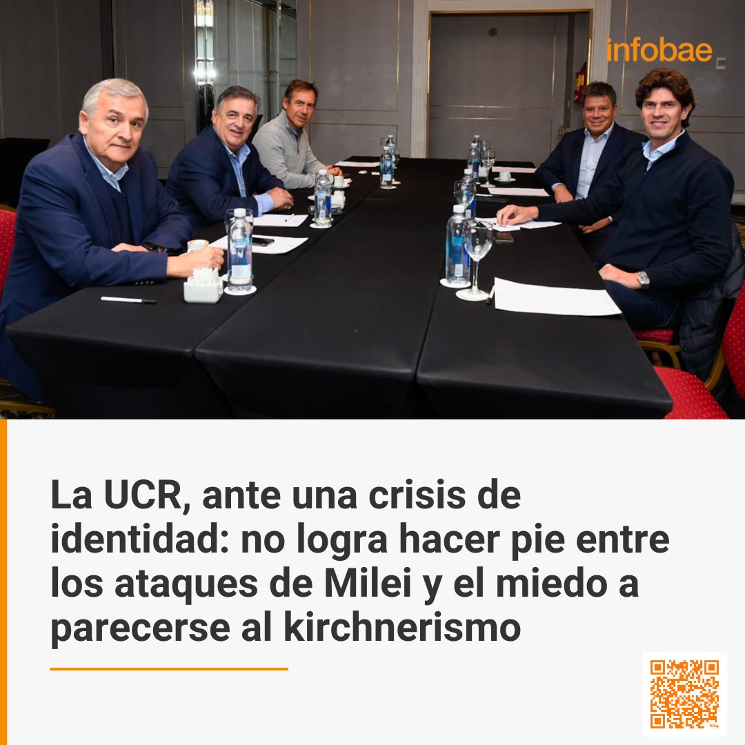 La UCR, ante una crisis de identidad: no logra hacer pie entre los ataques de Milei y el miedo a parecerse al kirchnerismo | Por Diamela Rodriguez bit.ly/3IAdJJq