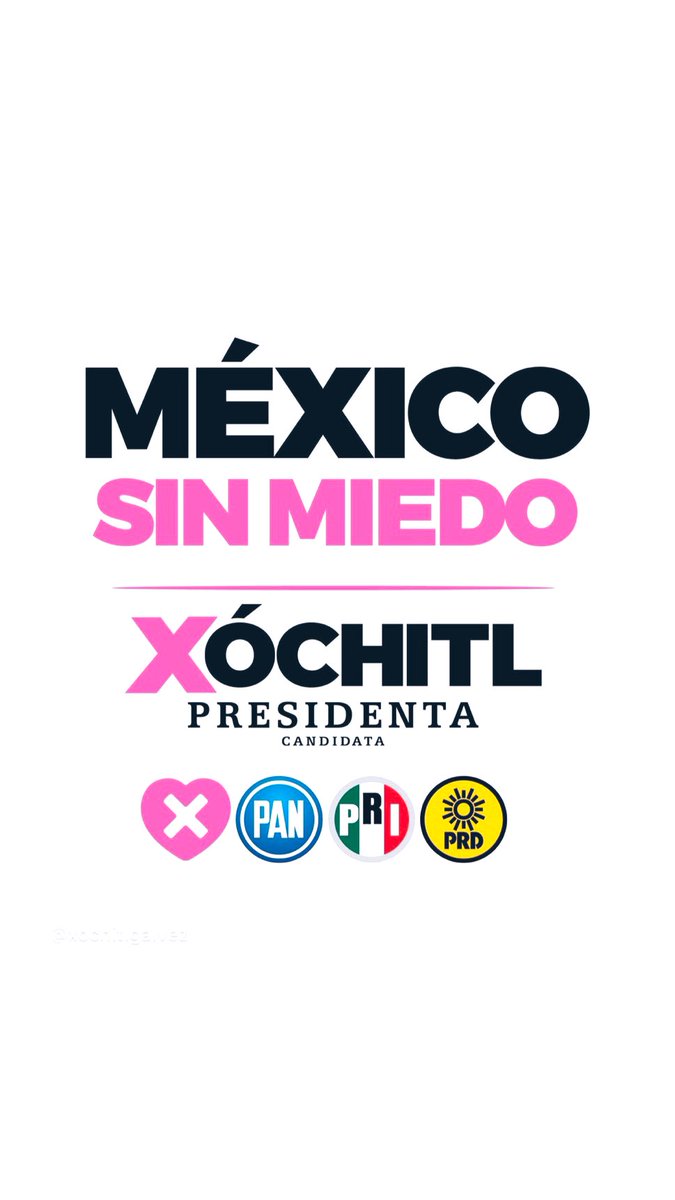 @XochitlGalvez Con todo Ingeniera !!!    
#RescatemosMéxico !!!!
#MxSinMiedo 💕🇲🇽💞