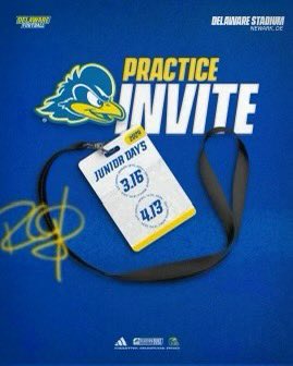Excited  to be invited to Junior Day on March 16th for the University of Delaware Football team! #UDFightinBlue @PValleyFootball <a href="/TerenceArcher/">Coach Archer</a> <a href="/SimmsComplete/">Simms Complete</a>