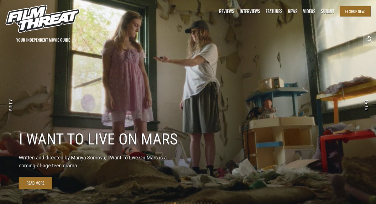 FilmThreat's tweet photo. “…the two strike an unlikely friendship and decide to escape their miseries and move to Mars.” Abhishek Sharma sees hopes and dreams abound in I Want To Live On Mars.
https://t.co/sFh44BEs5J #SupportIndieFilm #Drama #IWantToLiveOnMars https://t.co/zmj11SWwK2