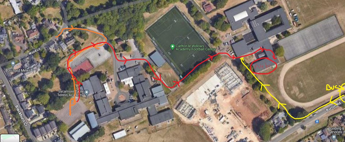 Indoor nets tomorrow! We're back at Carlton Le Willows (map to the Sports Hall below) between 11am-12pm. Don't forget, your first session is free. All welcome. DM us for more information. #wblcc #wblegioncc #westbridgford #nottingham