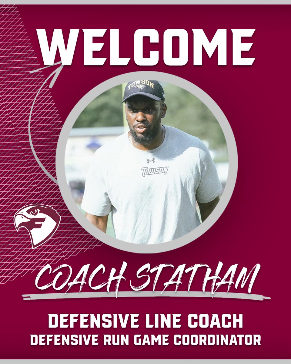 Head Football Coach @CoachBarker_99 is happy to welcome @THEcoach5_ to his inaugural staff. Coach Statham will be working with the Defensive Line. #SOAR24