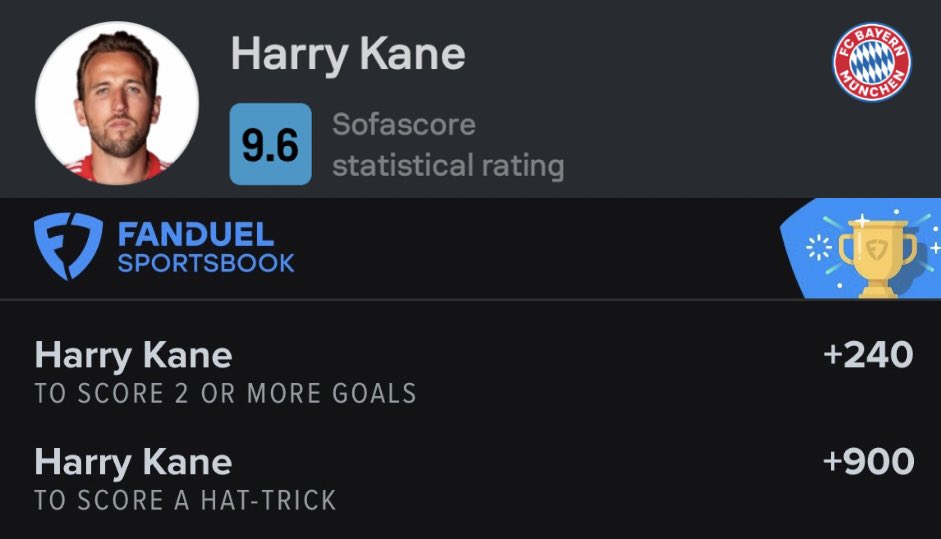 BETTINGACADEMY's tweet photo. +110✅
$100 = $210💰

+240✅
$100 = $340💰

+900✅
$100 = $1 000💰

+1307✅
$100 = $1 407💰

Sir Harry Kane aka best striker / No.9 in the World delivered the HAT-TRICK 🎩for @BETTINGACADEMY ⚽️⚽️⚽️!

💰💰💰 BIG CASHED 💰💰💰

LET’S GOOOOOO!🗣️🗣️🗣️🗣️

Big shout out @AstaKamado2 for making full use of researched plays & cashing.

Join BA, start cashing El Soccer!🫡⚽️
⬇️⬇️

https://t.co/X2bGdFlKf2

#FCBM05 #BayernMunich #MiaSanMia #Bundesliga