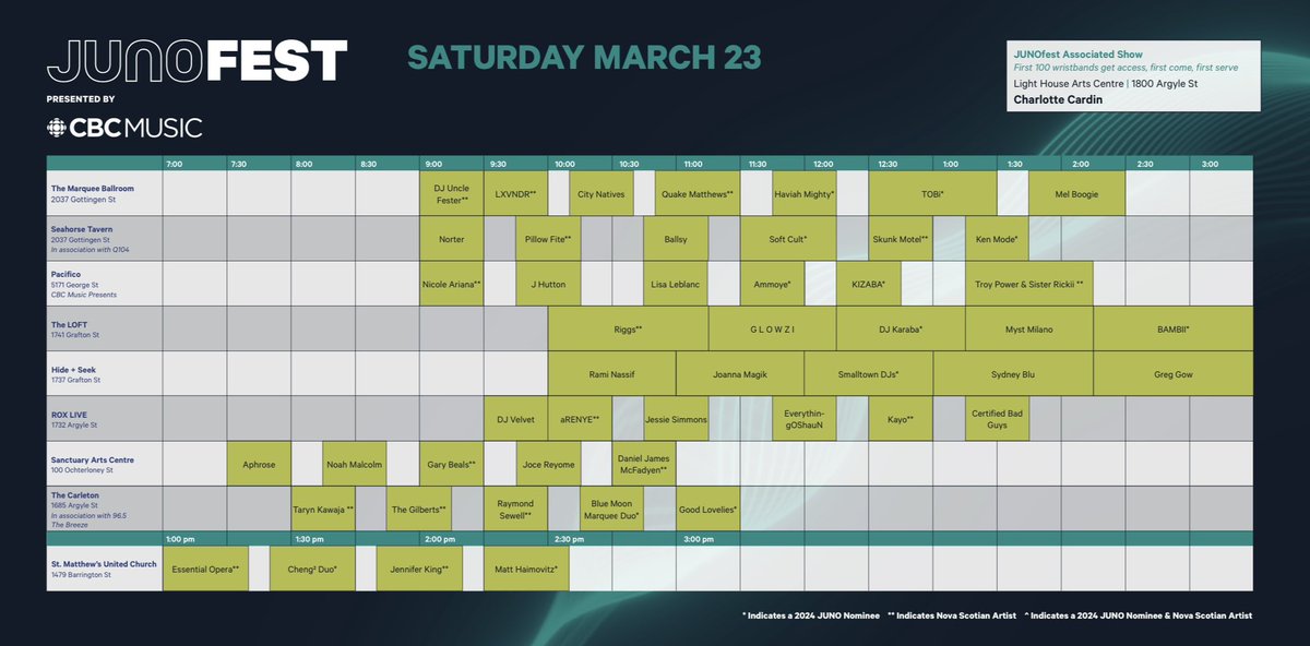 #JUSTANNOUNCED: I’ll be performing LIVE at JUNOfest Presented by @cbc_music in #Halifax. To get your wristbands to JUNOfest, visit: junoawards.ca/events/junofest @thejunoawards 

<a href="/LKIZABA/">KIZABA</a> KIZAVIBE Nominated *Global music album of the year*
Kizaba performance on stage with <a href="/GoneDeville/">Gone Deville</a>